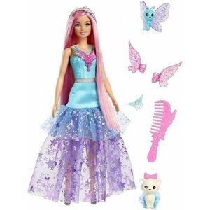 7''  Long Fantasy Hair Two Fairytale Dress“Malibu” Touch of Magic Barbie Doll